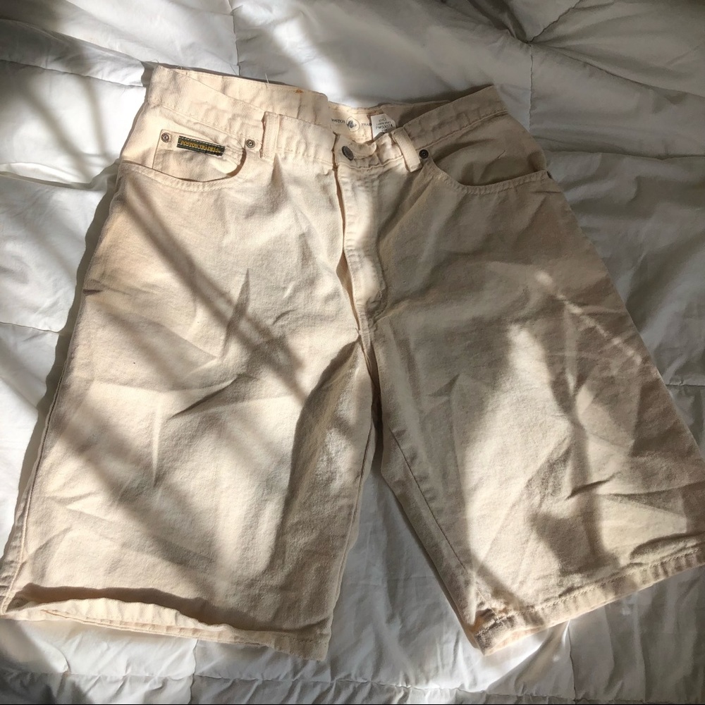 Boston Traders Cream Vintage Jean Shorts